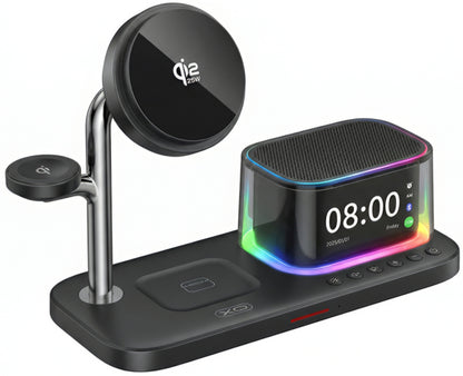 Cargador de Red Inalámbrico XO Design CX045 3en1, 25W, Negro