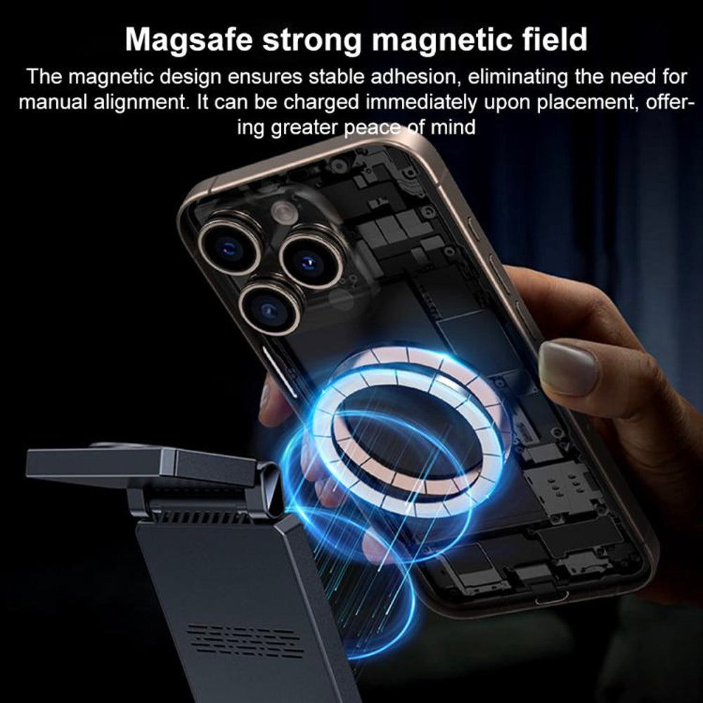 Cargador de Red Inalámbrico Yesido DS25 3en1, 15W, 1.67A, Negro