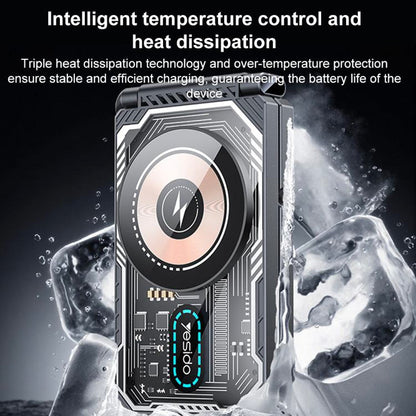 Cargador de Red Inalámbrico Yesido DS25 3en1, 15W, 1.67A, Negro