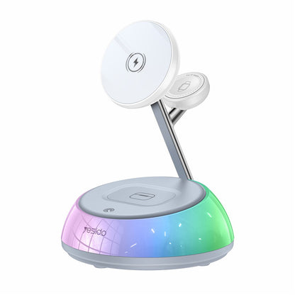 Yesido DS31 3in1 Wireless Network Charger, 15W, 1.67A, White