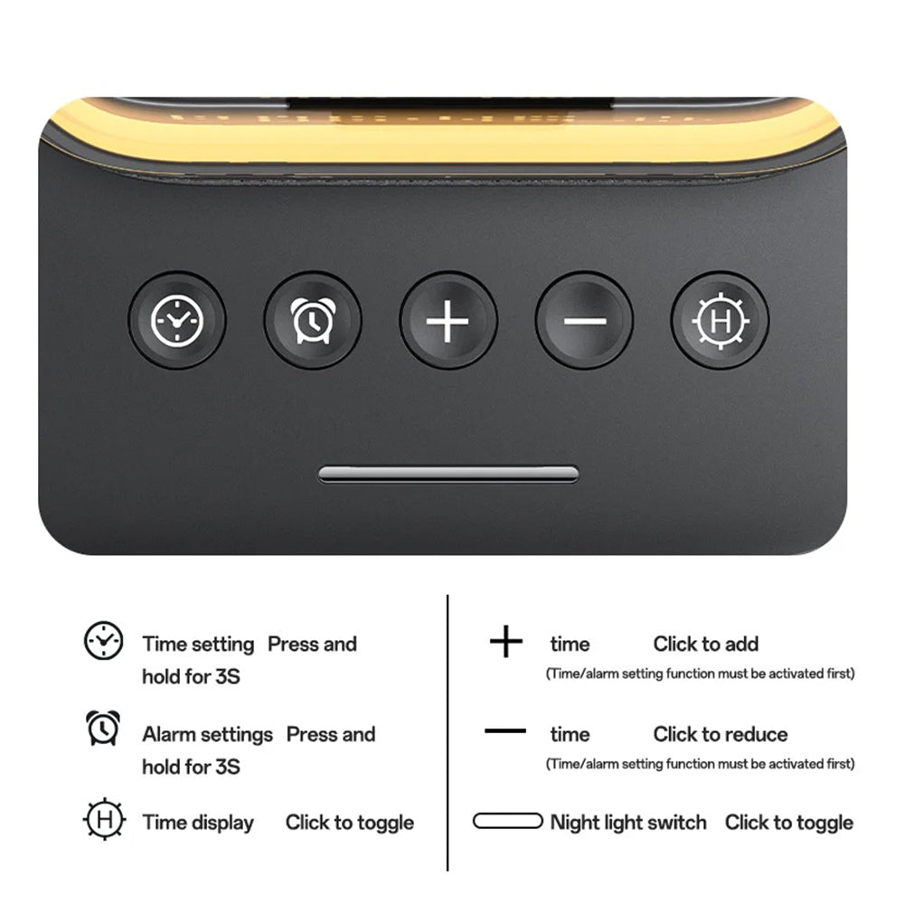Yesido DS37 3in1 Wireless Network Charger, 25W, 1.67A, Black