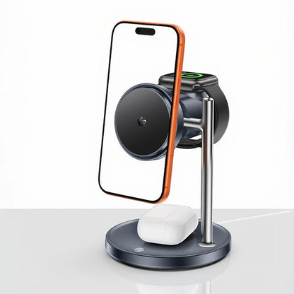 Cargador de Red Inalámbrico Yesido DS40 3en1, 25W, 1.67A, Negro