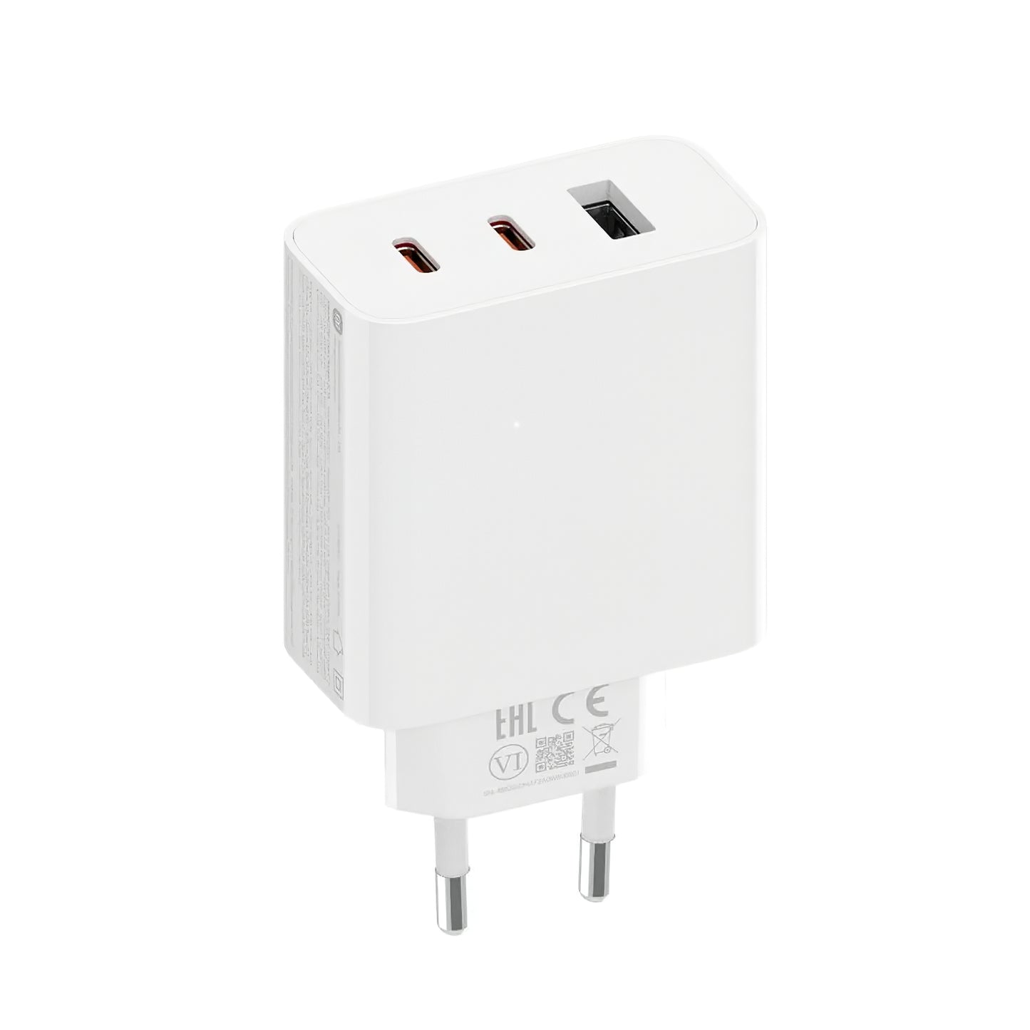 Xiaomi 2C1A Cargador de red GaN, 67W, 3A, 1 x USB-A - 2 x USB-C, Blanco 