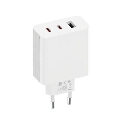 Xiaomi 2C1A Cargador de red GaN, 67W, 3A, 1 x USB-A - 2 x USB-C, Blanco 