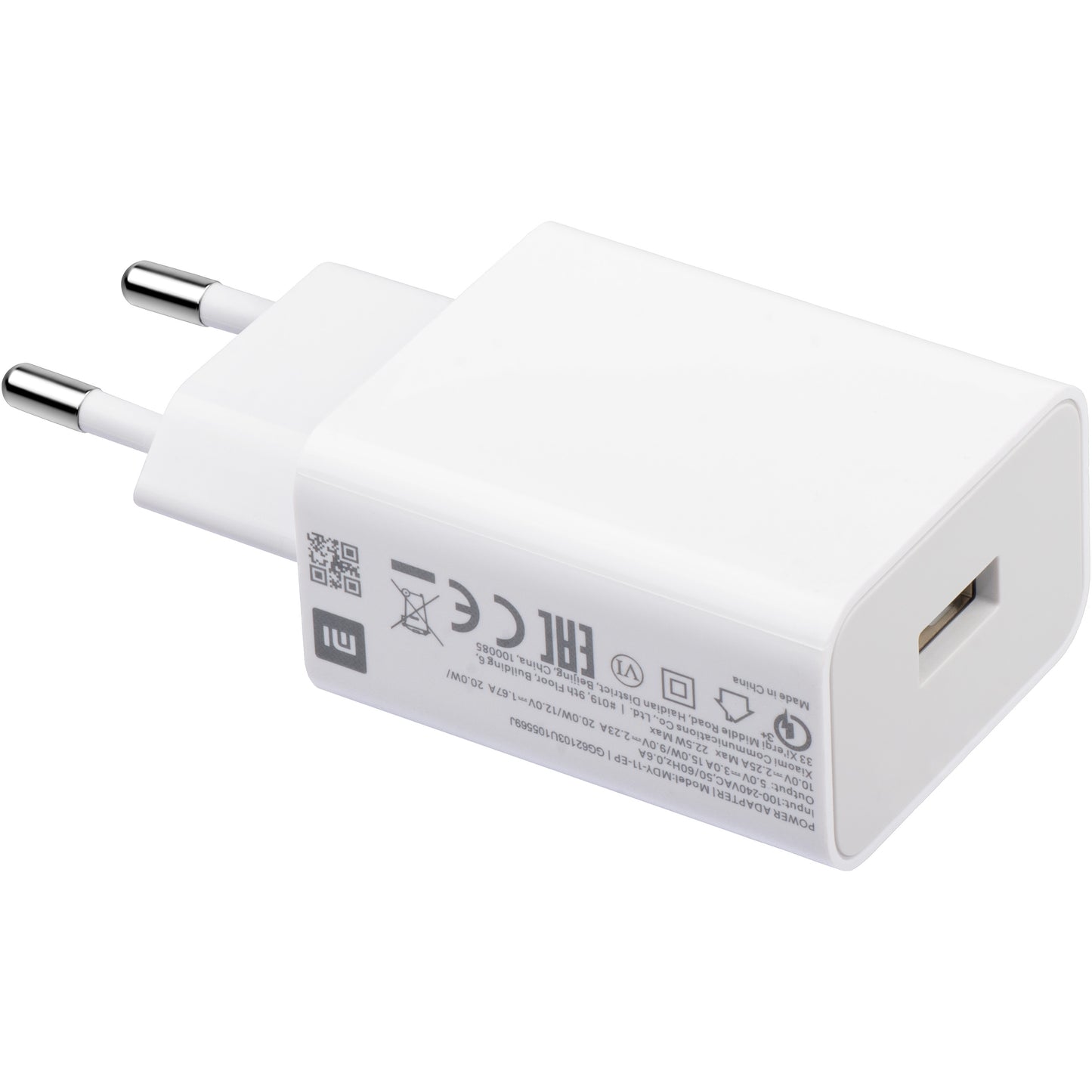 Cargador de Red Xiaomi MDY-11EP, 22.5W, 3A, 1 x USB-A, Blanco