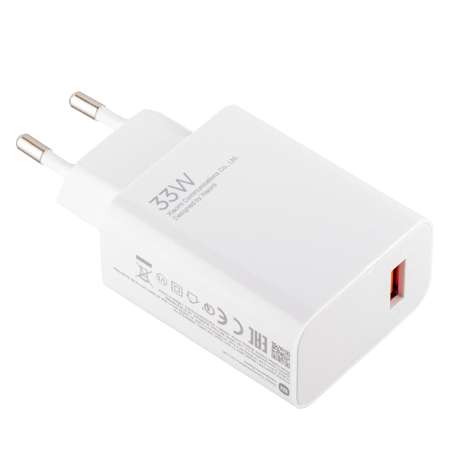 Xiaomi MDY-11EZ Cargador de red, 33W, 3A, 1 x USB-A, Blanco