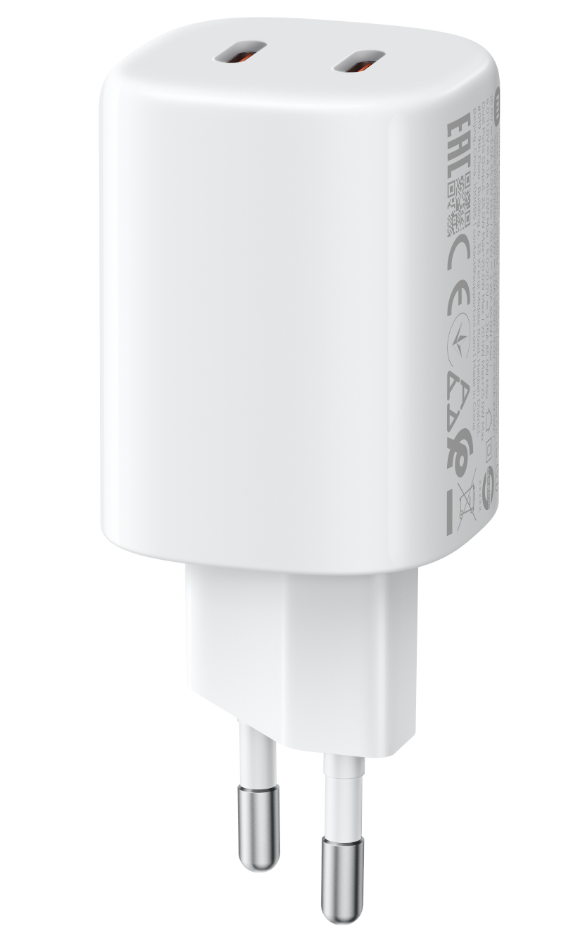 Cargador de red Xiaomi Nano Turbo, 45W, 3A, 2 x USB-C, Blanco BHR087OEU