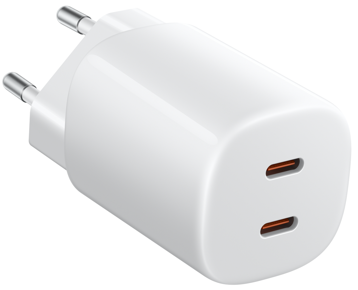 Cargador de red Xiaomi Nano Turbo, 45W, 3A, 2 x USB-C, Blanco BHR087OEU