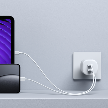 Cargador de red Xiaomi Nano Turbo, 45W, 3A, 2 x USB-C, Blanco BHR087OEU