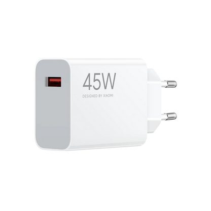 Cargador de Red Xiaomi, 45W, 4.1A, 1 x USB-A, Blanco BHR07SLEU