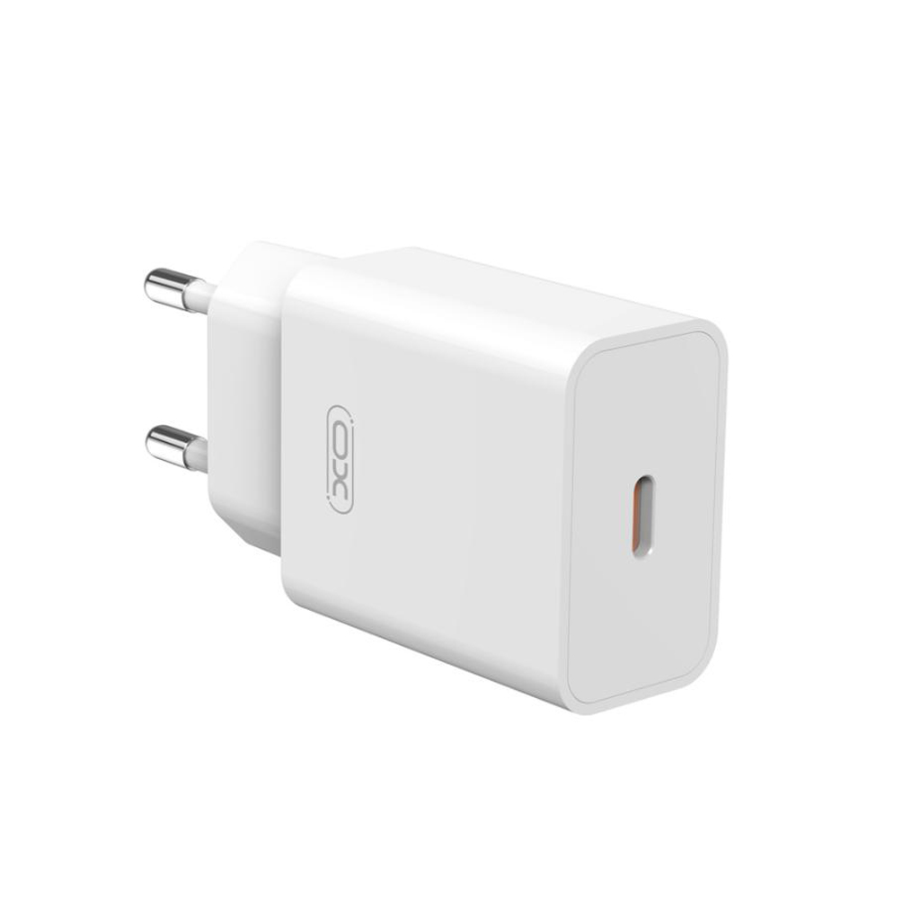 Cargador de Red XO Design L126, 20W, 3A, 1 x USB-C, Blanco