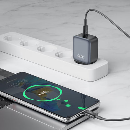 Cargador de Red XO Design L155, 30W, 3A, 1 x USB-C, Negro