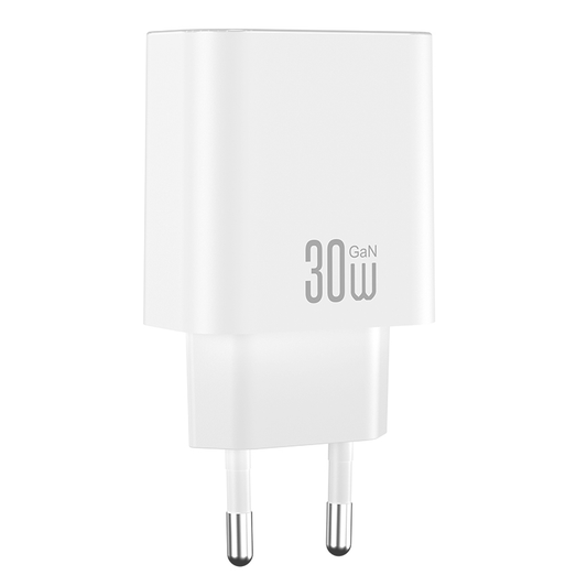 Cargador de Red XO Design CE41, 30W, 3A, 1 x USB-C, Blanco