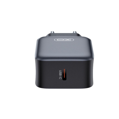 Cargador de Red XO Design L153, 20W, 3A, 1 x USB-C, Negro
