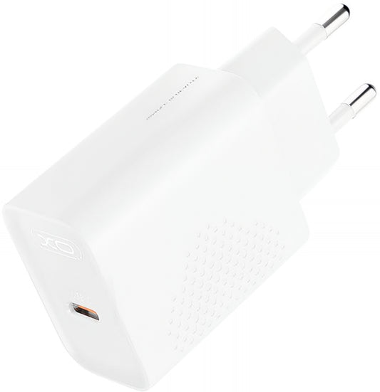Cargador de Red XO Design L162, 30W, 3A, 1 x USB-C, Blanco