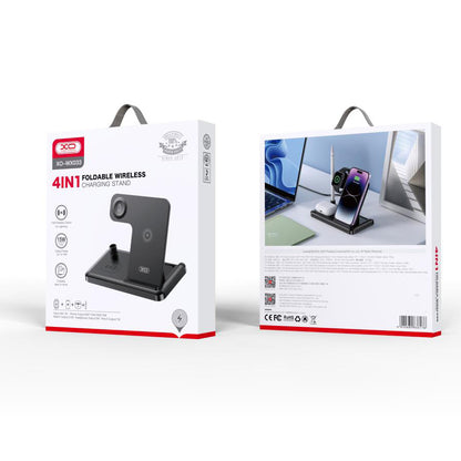 Cargador de Red Inalámbrico XO Design WX033 4en1, 15W, 1.67A, Negro