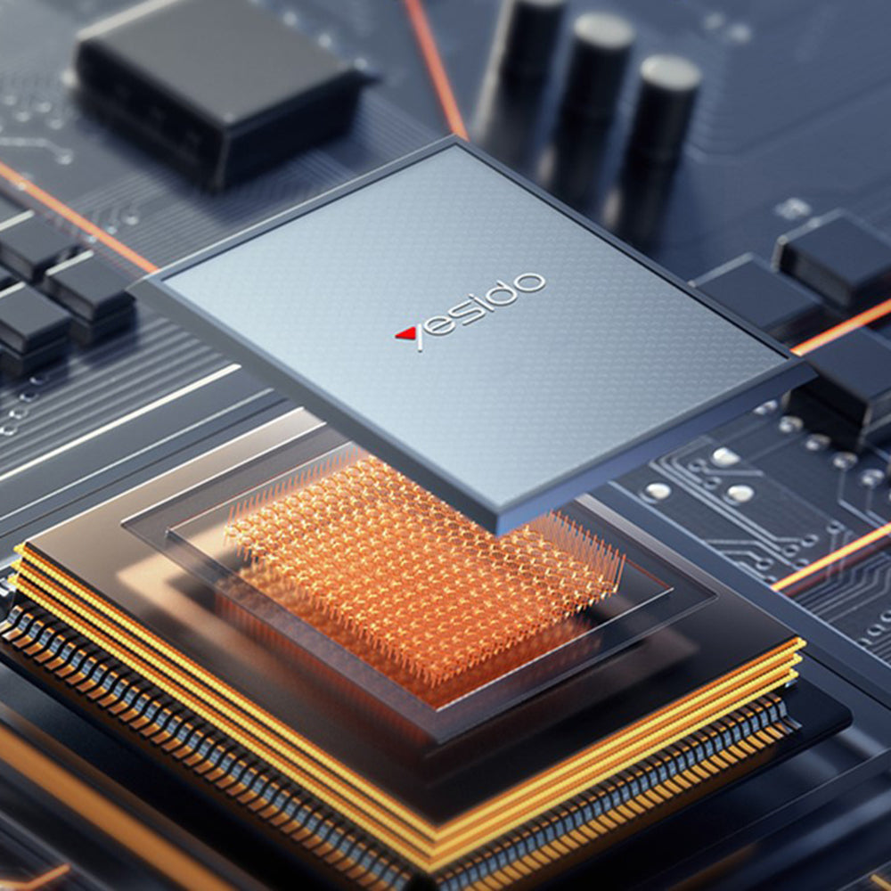 Cargador de Red Yesido YC142, 100W, 5A, 1 x USB-A - 2 x USB-C, Negro