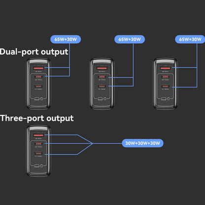 Cargador de Red Yesido YC142, 100W, 5A, 1 x USB-A - 2 x USB-C, Negro