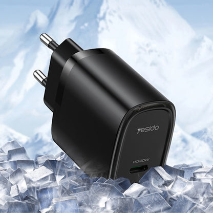 Yesido YC57 Network Charger, 20W, 3A, 1 x USB-C, White