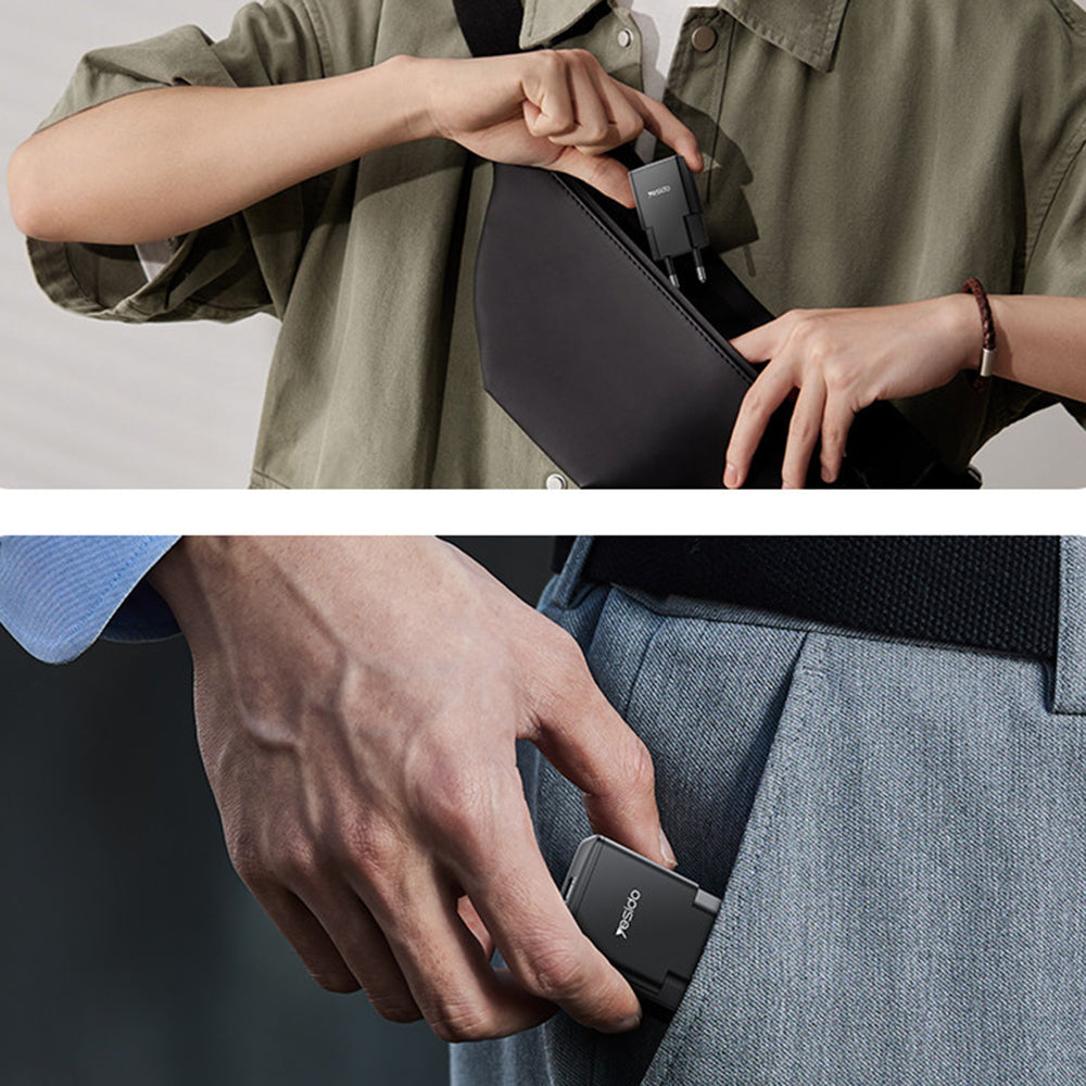 Cargador de Red Yesido YC74, 30W, 3A, 1 x USB-C, Negro