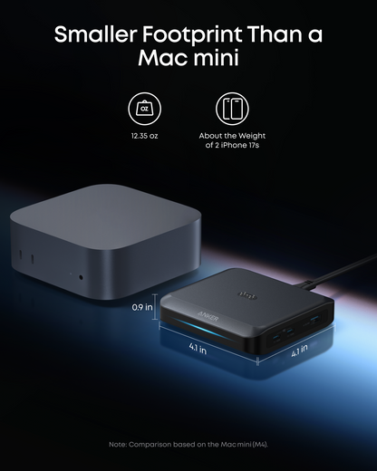 Cargador Estación Anker para batería externa Prime, 150W, 5A, 1 x Pogo Pin - 1 x USB-A - 2 x USB-C, Negro A1903G11