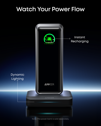 Cargador Estación Anker para batería externa Prime, 150W, 5A, 1 x Pogo Pin - 1 x USB-A - 2 x USB-C, Negro A1903G11