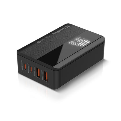 Cargador Estación ColorWay Display, 65W, 3.25A, 2 x USB-A - 2 x USB-C, Negro