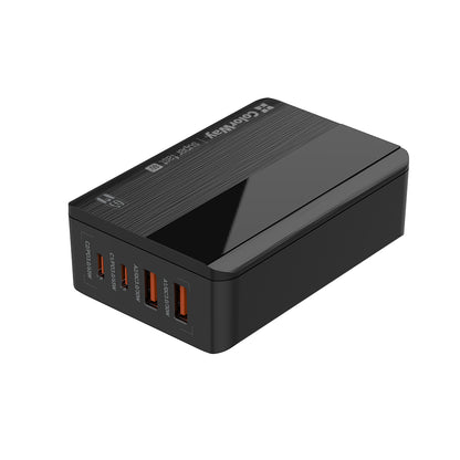 Cargador Estación ColorWay Display, 65W, 3.25A, 2 x USB-A - 2 x USB-C, Negro