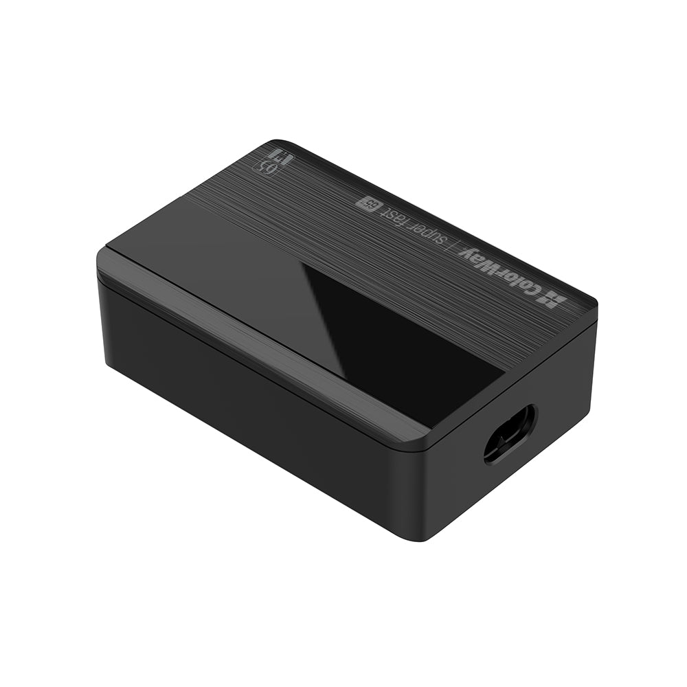 Cargador Estación ColorWay Display, 65W, 3.25A, 2 x USB-A - 2 x USB-C, Negro