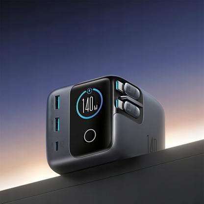 Cargador Estación con Cable USB-C Joyroom Podix JR-TRD01, 140W, 1 x USB-C - 2 x USB-A, Gris