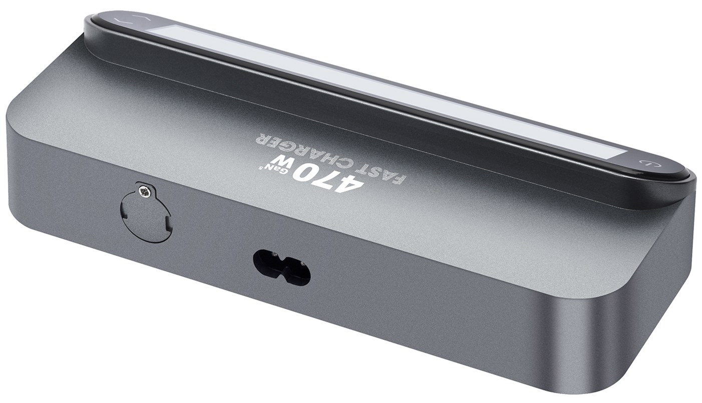 Cargador Estación Con Cable USB-C OEM LCD470W, 470W, 5A, 2 x USB-A - 3 x USB-C, Gris