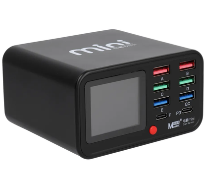 Cargador Estación MaAnt Dianba Mini, 75W, 2 x USB-C - 6 x USB-A, Negro