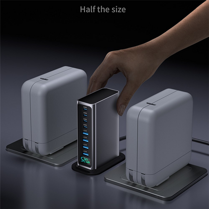Cargador Estación OEM, 520W, 5A, 4 x USB-A - 4 x USB-C, Gris