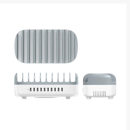 Cargador Estación Orico DUK-10P-V1, 120W, 2.4A, 10 x USB-A, Blanco