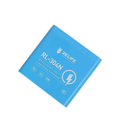 Cargador Estación Relife RL-304N, 87W, 3A, 2 x USB-C - 4 x USB-A, Azul