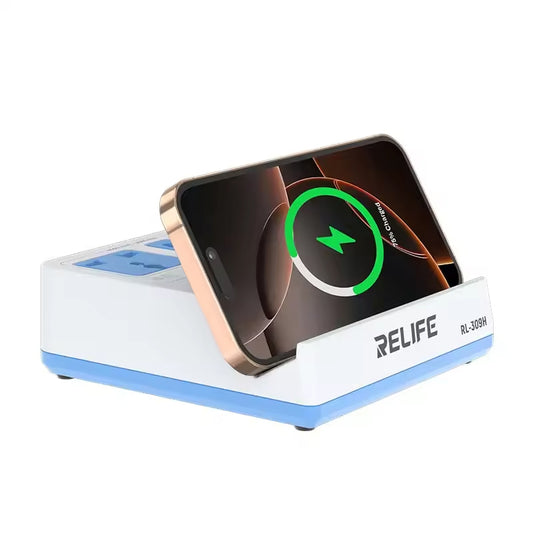 Cargador Estación Relife RL-309H QI, 72W, 1 x USB-A - 3 x USB-C, Blanco