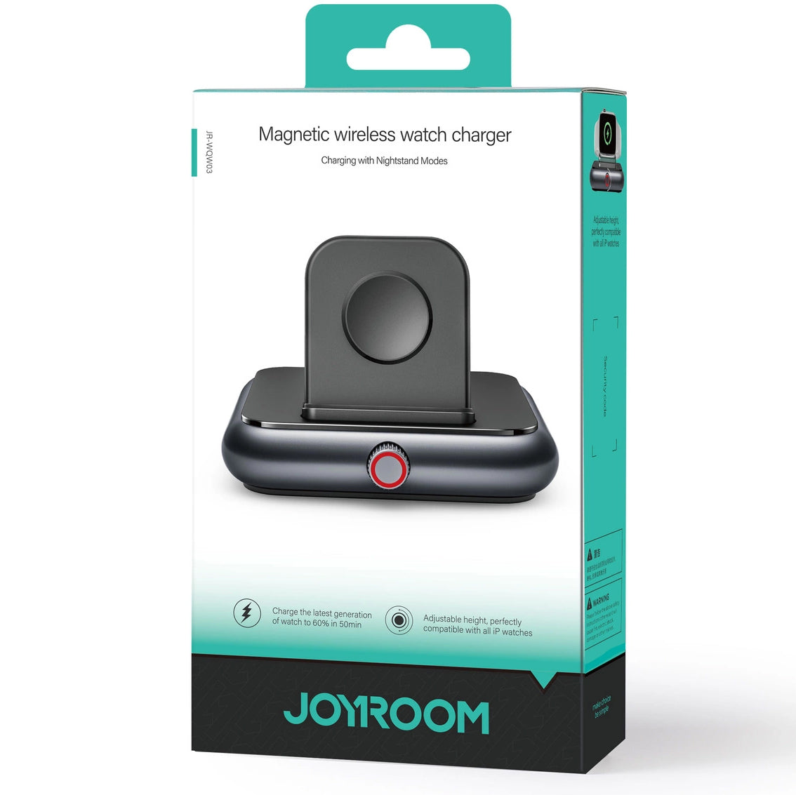 Joyroom JR-WQW03 Cargador inalámbrico para Apple Watch Series, Negro