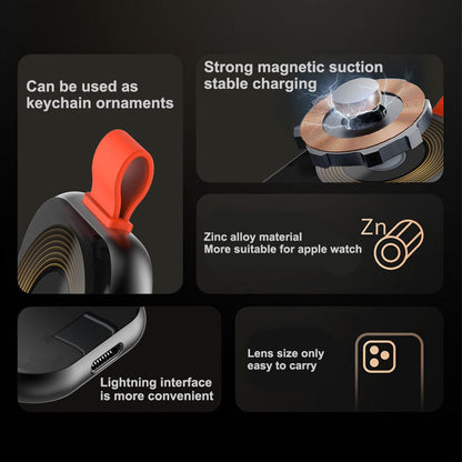 Cargador Inalámbrico Lito LC03 para Apple Watch Series, Negro