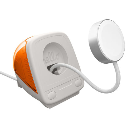 Soporte Spigen C1 Classic para Cargador Inalámbrico Apple Watch Series, Naranja