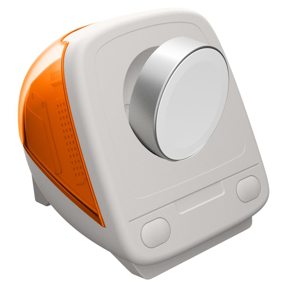 Soporte Spigen C1 Classic para Cargador Inalámbrico Apple Watch Series, Naranja