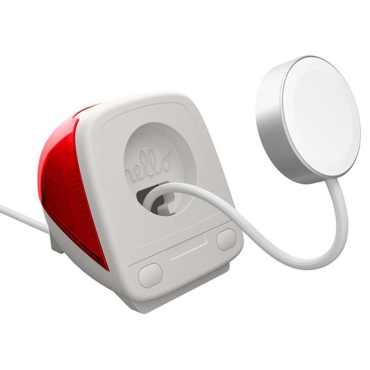 Soporte Spigen C1 Classic para Cargador Inalámbrico Apple Watch Series, Rojo