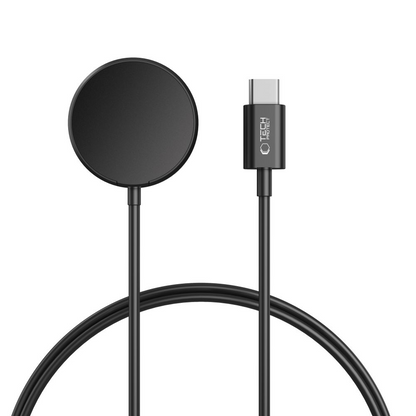 Cargador Inalámbrico Tech-Protect MC03 Ultraboost para Samsung Galaxy Watch Series, USB-C, Negro