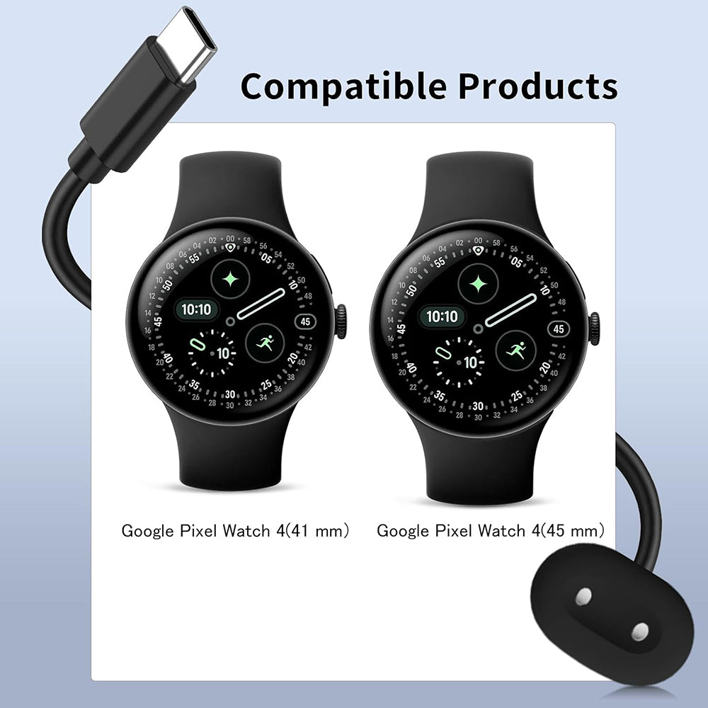 Cargador Inalámbrico Techsuit THPX para Google Pixel Watch 4 Series, Negro
