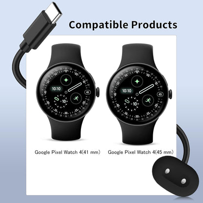Cargador Inalámbrico Techsuit THPX para Google Pixel Watch 4 Series, Negro