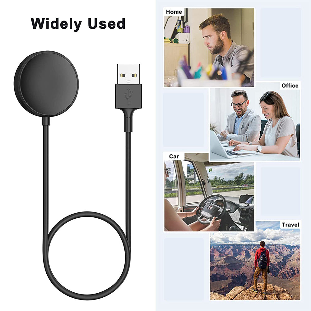 Cargador Inalámbrico Techsuit TSC12 para Samsung Galaxy Watch Series, USB-A, Negro