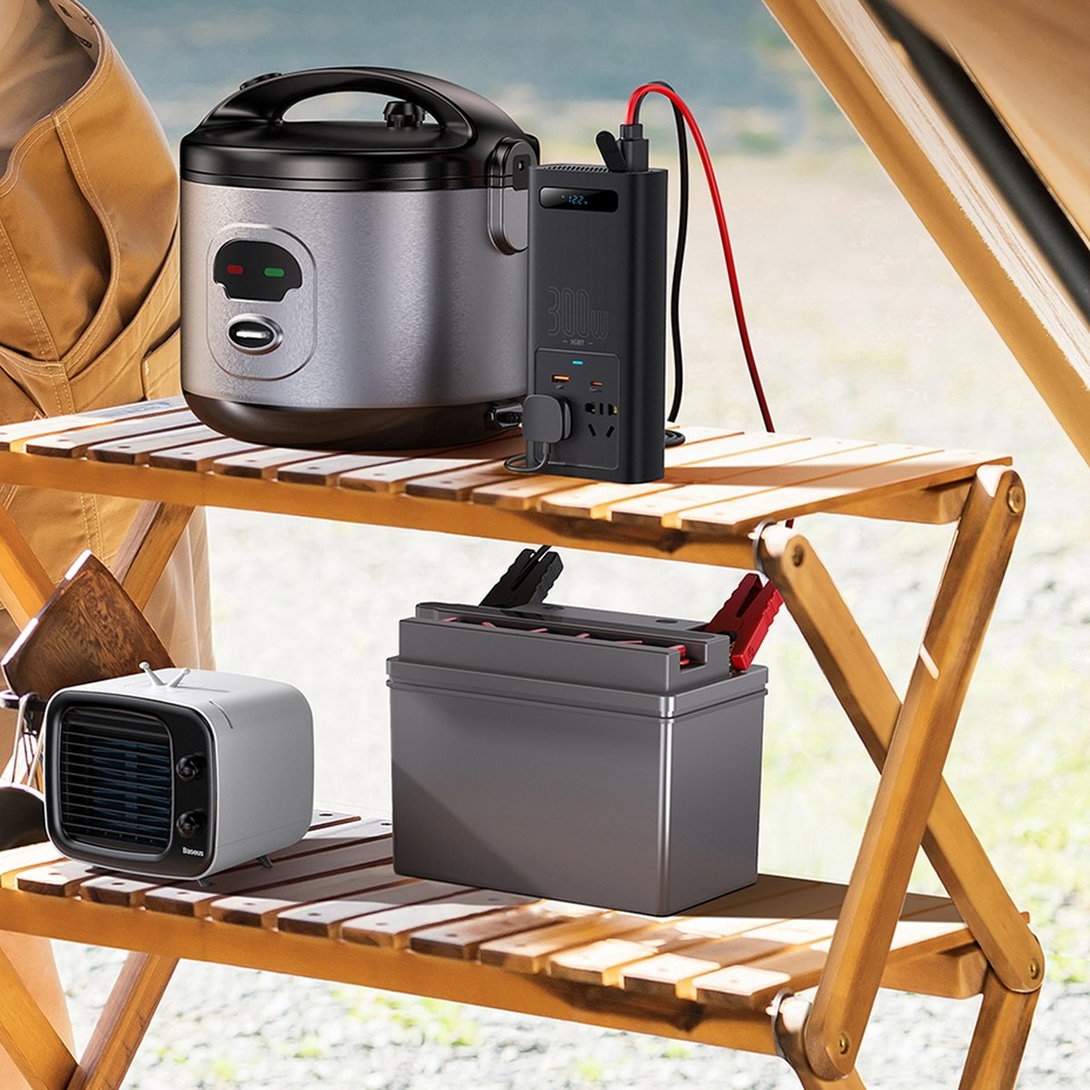 Inversor Eléctrico para Auto Baseus, 300W CGNB010101