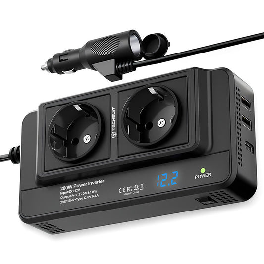 Inversor Eléctrico para Auto Techsuit PowerDriveX, 200W