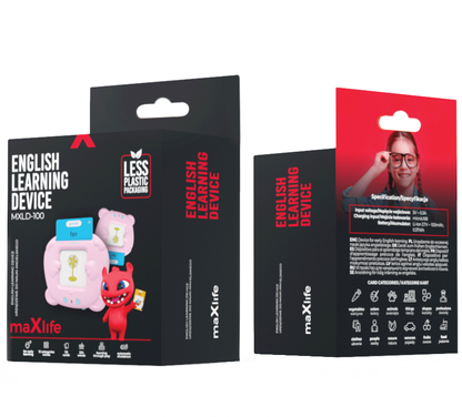 Juguete educativo MaXlife MXLD-100 para aprender palabras en inglés, Rosa