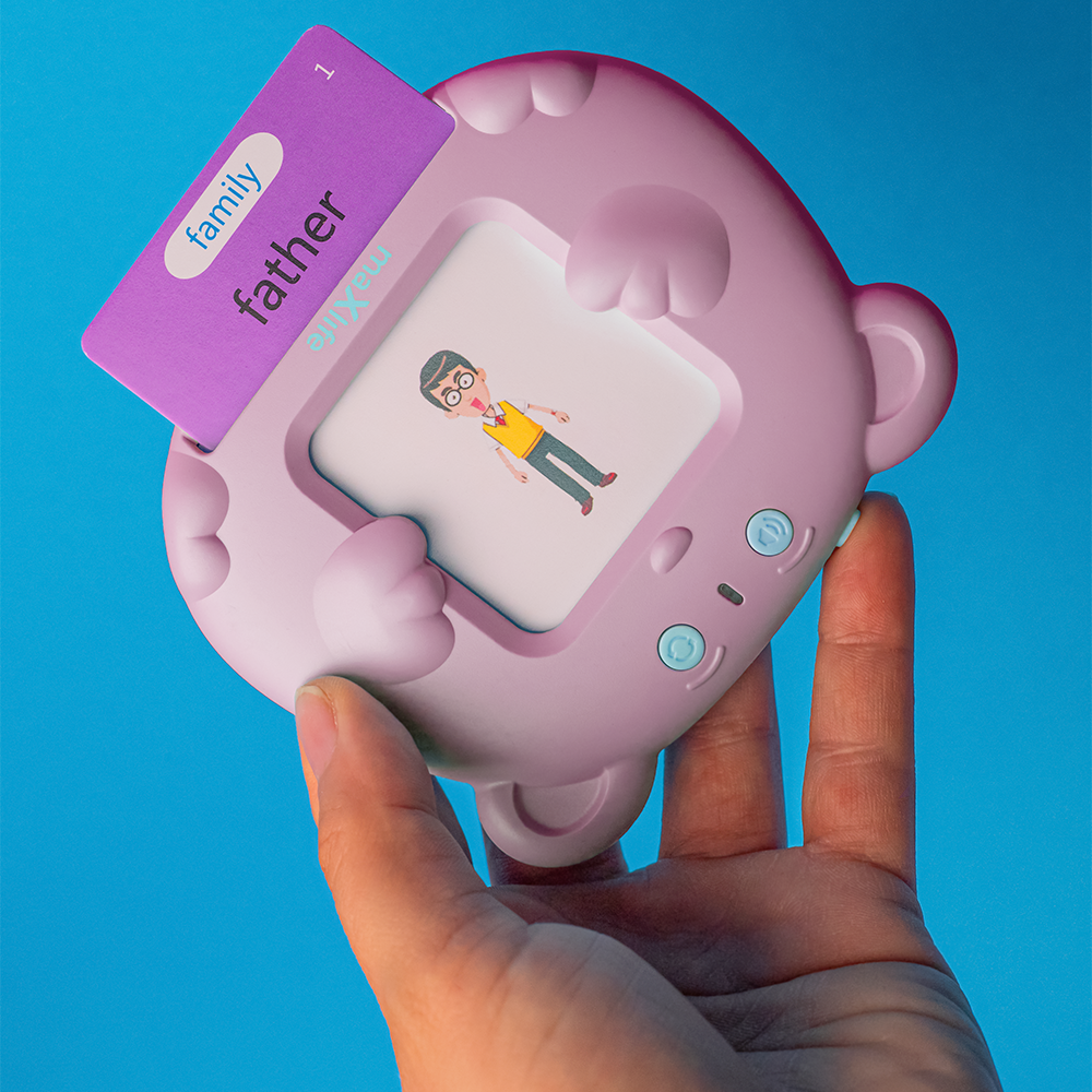 Juguete educativo MaXlife MXLD-100 para aprender palabras en inglés, Rosa