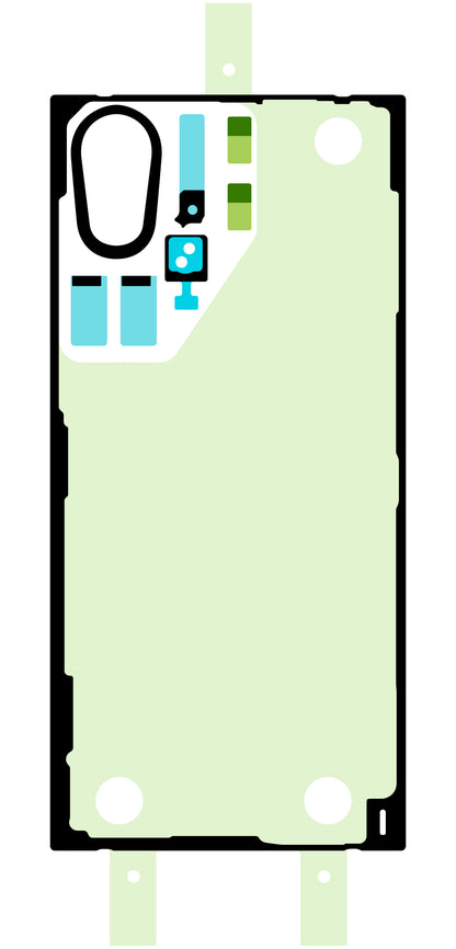 Kit Adhesivo Tapa de Batería Samsung Galaxy S22 Ultra 5G S908, Service Pack GH82-27490A